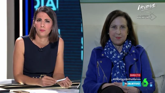 Margarita Robles: "Se va a establecer una moratoria para que algunas actividades se paralicen paulatinamente" Margarita Robles: "Se va a establecer una moratoria para que algunas actividades se paralicen paulatinamente"