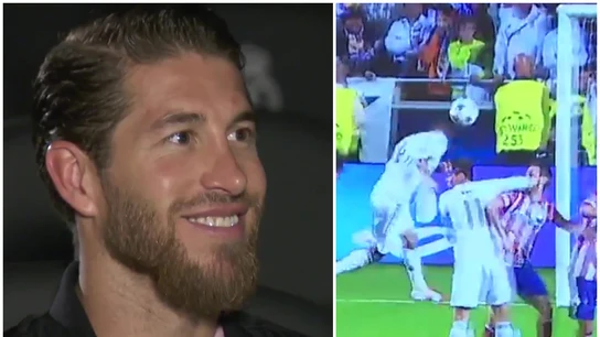 Sergio Ramos y su gol en Lisboa 2014 Sergio Ramos y su gol en Lisboa 2014