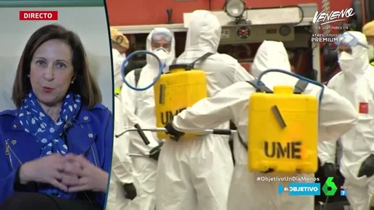 El alegato de Margarita Robles en defensa del Ejército: "Llega allí donde otros no pueden o no quieren llegar" El alegato de Margarita Robles en defensa del Ejército: "Llega allí donde otros no pueden o no quieren llegar"