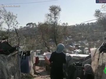 Campo de refugiados, Lesbos Campo de refugiados, Lesbos
