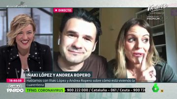 Iñaki López y Andrea Ropero