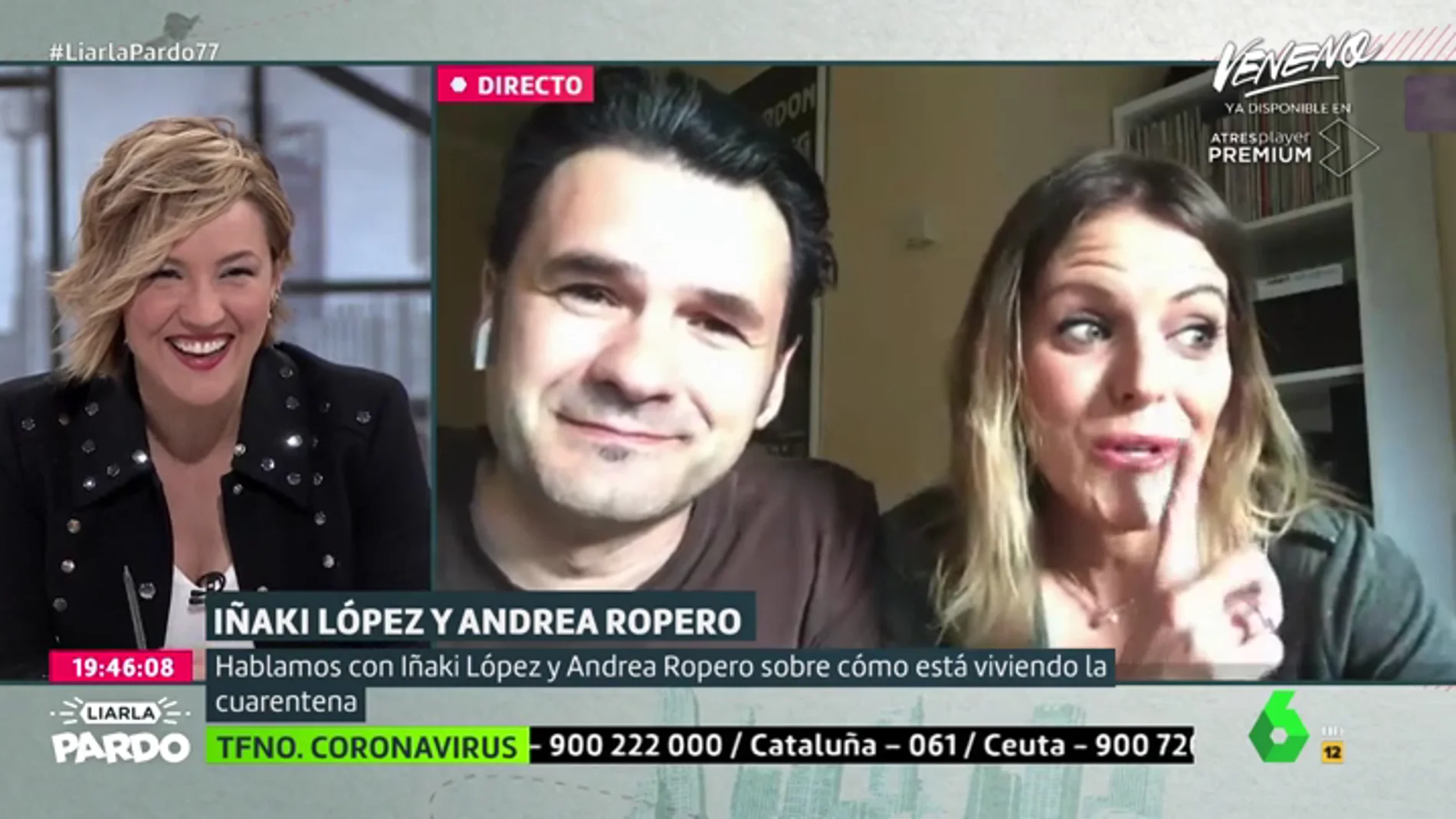 Iñaki López y Andrea Ropero