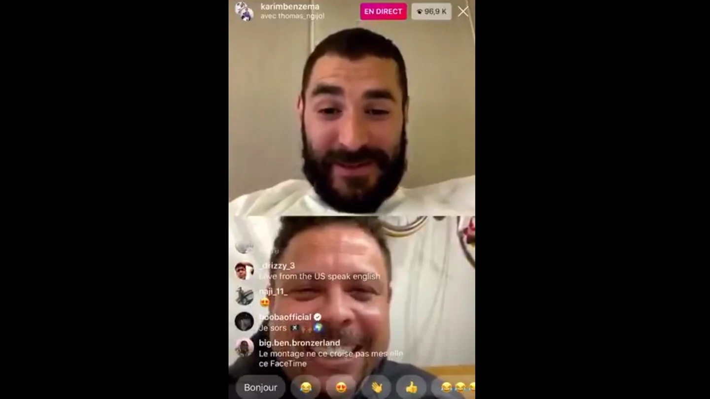 Karim Benzema y Ronaldo Nazario Karim Benzema y Ronaldo Nazario