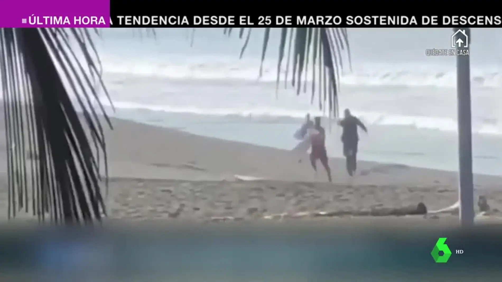 Policía de Costa Rica dispara a un surfista