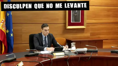 Pedro Sánchez, durante el Consejo de Ministros Extraordinario El Muro