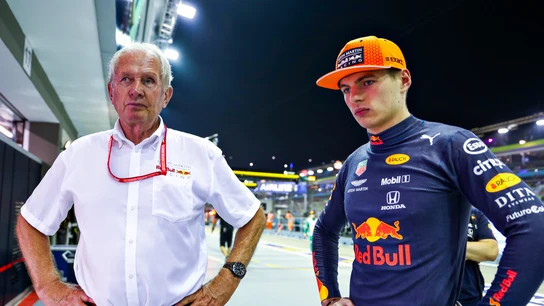 Helmut Marko y Verstappen Helmut Marko y Verstappen