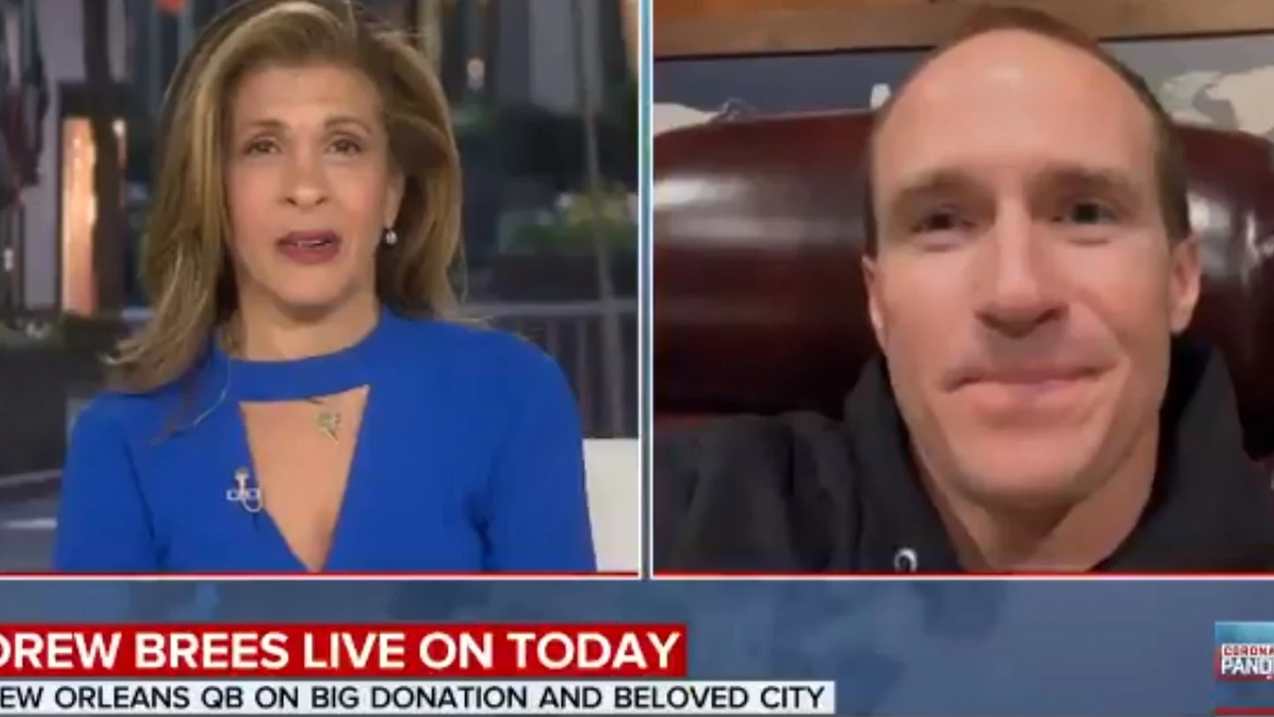 Hoda Kotb y Drew Brees Hoda Kotb y Drew Brees
