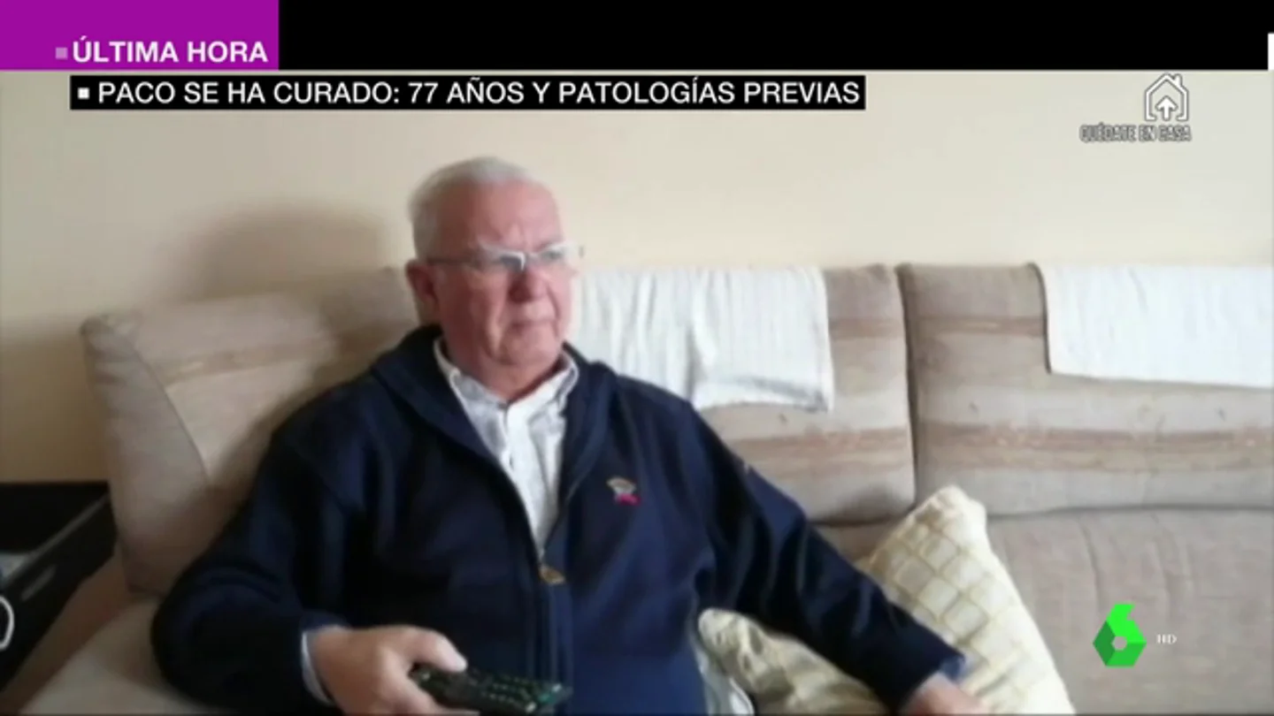 La historia de superación de Paco: tiene 77 años y patologías previas pero ha superado el coronavirus La historia de superación de Paco: tiene 77 años y patologías previas pero ha superado el coronavirus