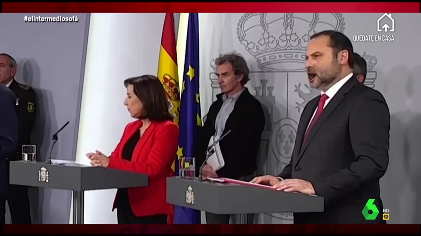 Vídeo manipulado - Ábalos sorprende cantando ópera en plena información sobre el coronavirus Vídeo manipulado - Ábalos sorprende cantando ópera en plena información sobre el coronavirus