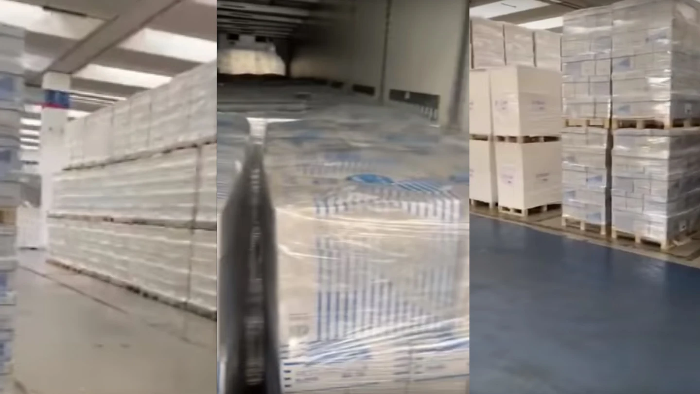 Folios, la carga del camionero que dice llevar material sanitario a Francia Folios, la carga del camionero que dice llevar material sanitario a Francia