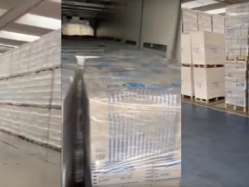 Folios, la carga del camionero que dice llevar material sanitario a Francia Folios, la carga del camionero que dice llevar material sanitario a Francia