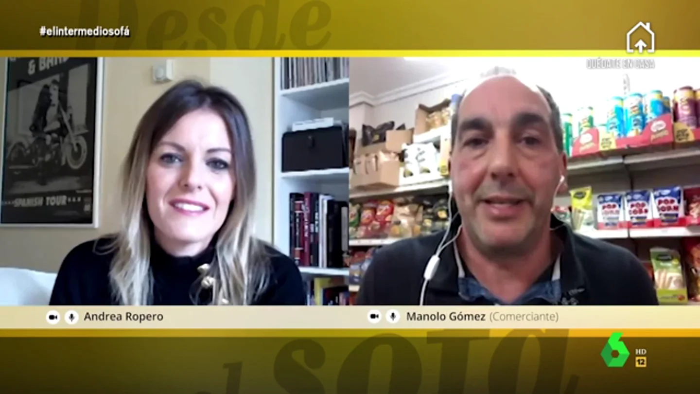 Andrea Ropero y Manolo Gómez, comerciante Andrea Ropero y Manolo Gómez, comerciante