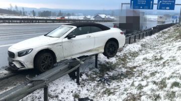 El coche de Jerome Boateng tras el accidente