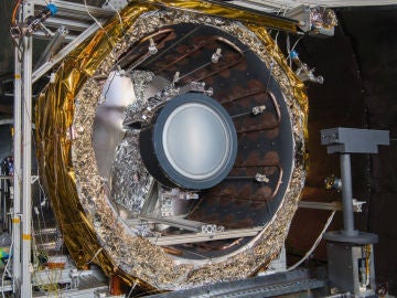 Imagen facilitada por la NASA del propulsor iónico NEXT-C Imagen facilitada por la NASA del propulsor iónico NEXT-C