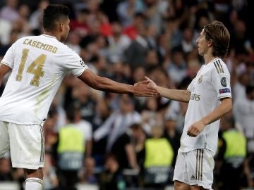 Casemiro y Modric Casemiro y Modric