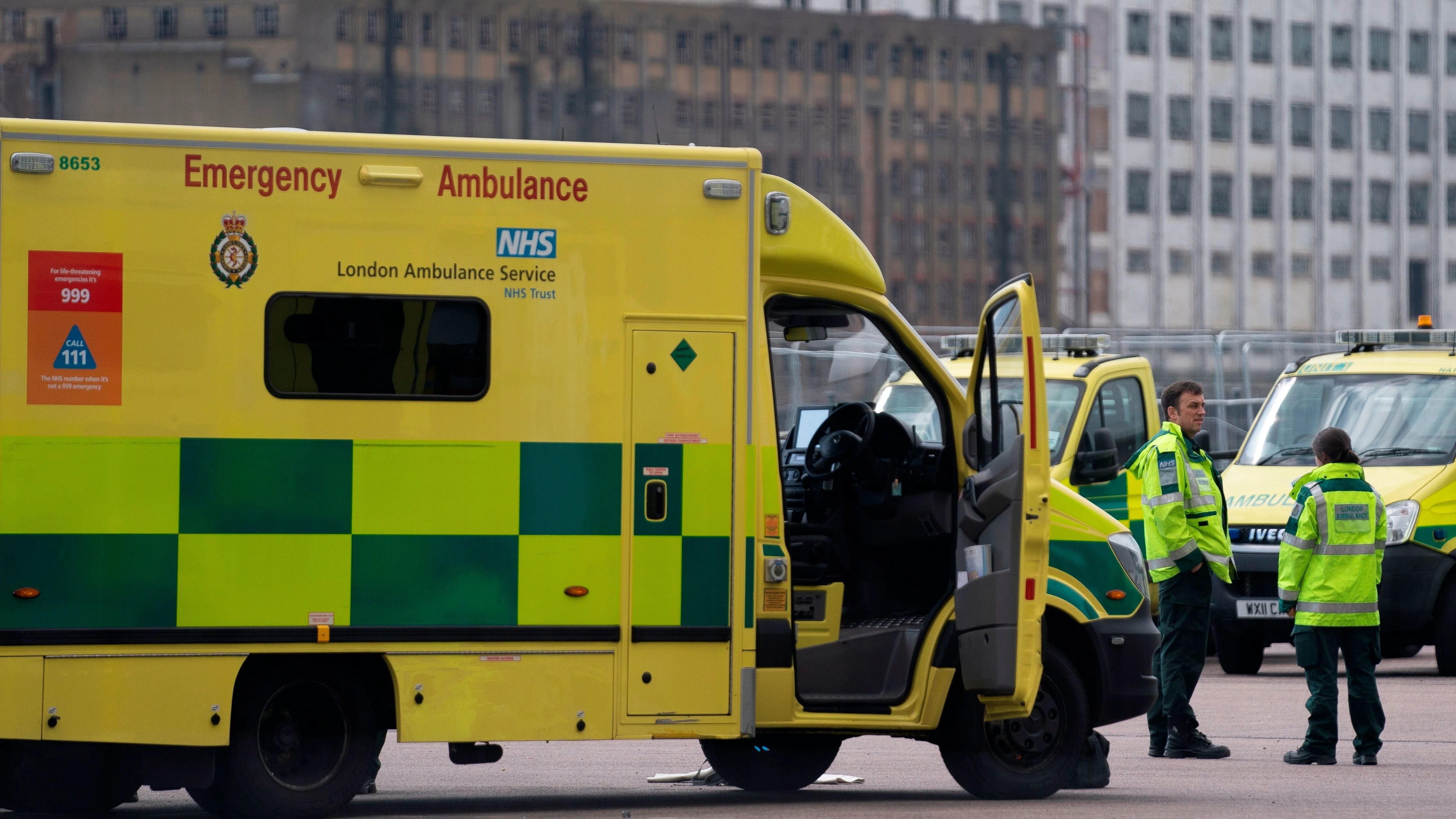 Una ambulancia en Londres