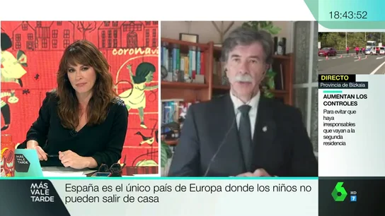 Javier Urra advierte del impacto del confinamiento en los niños: "Queda muy poco antes de que el daño empiece a ser muy grave" Javier Urra advierte del impacto del confinamiento en los niños: "Queda muy poco antes de que el daño empiece a ser muy grave"