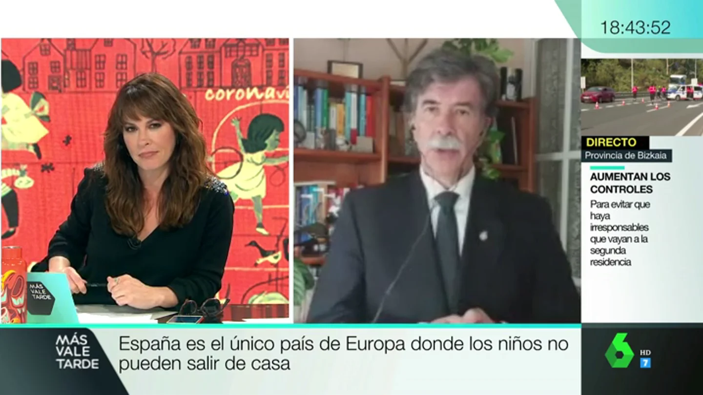 Javier Urra advierte del impacto del confinamiento en los niños: "Queda muy poco antes de que el daño empiece a ser muy grave" Javier Urra advierte del impacto del confinamiento en los niños: "Queda muy poco antes de que el daño empiece a ser muy grave"