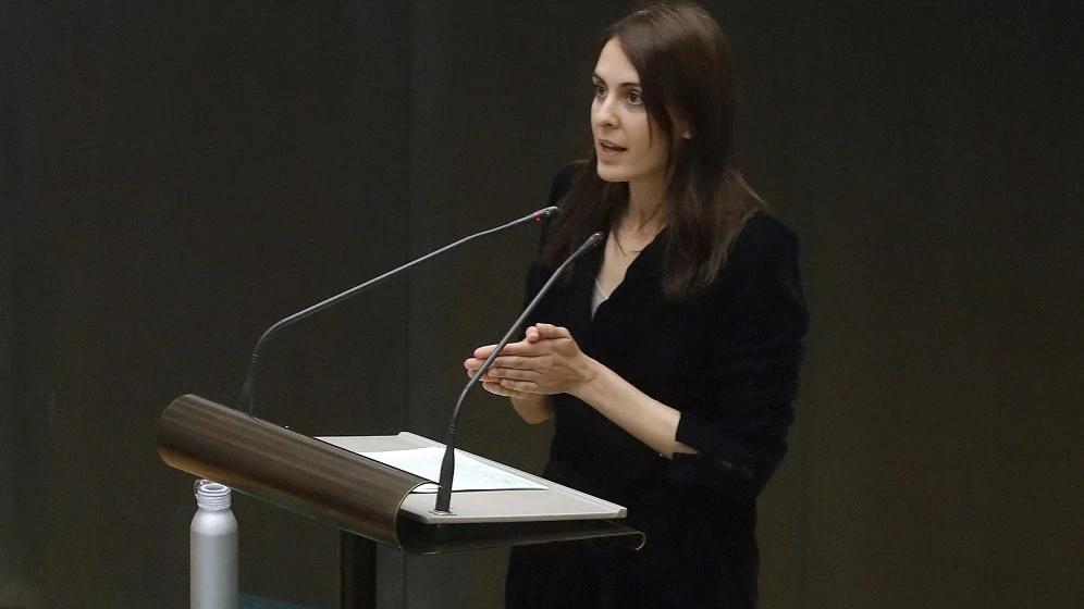 Rita Maestre en el Pleno del Ayuntamiento de Madrid