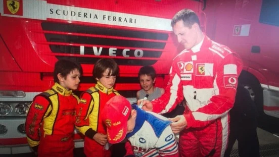 Charles Leclerc y Michael Schumcher