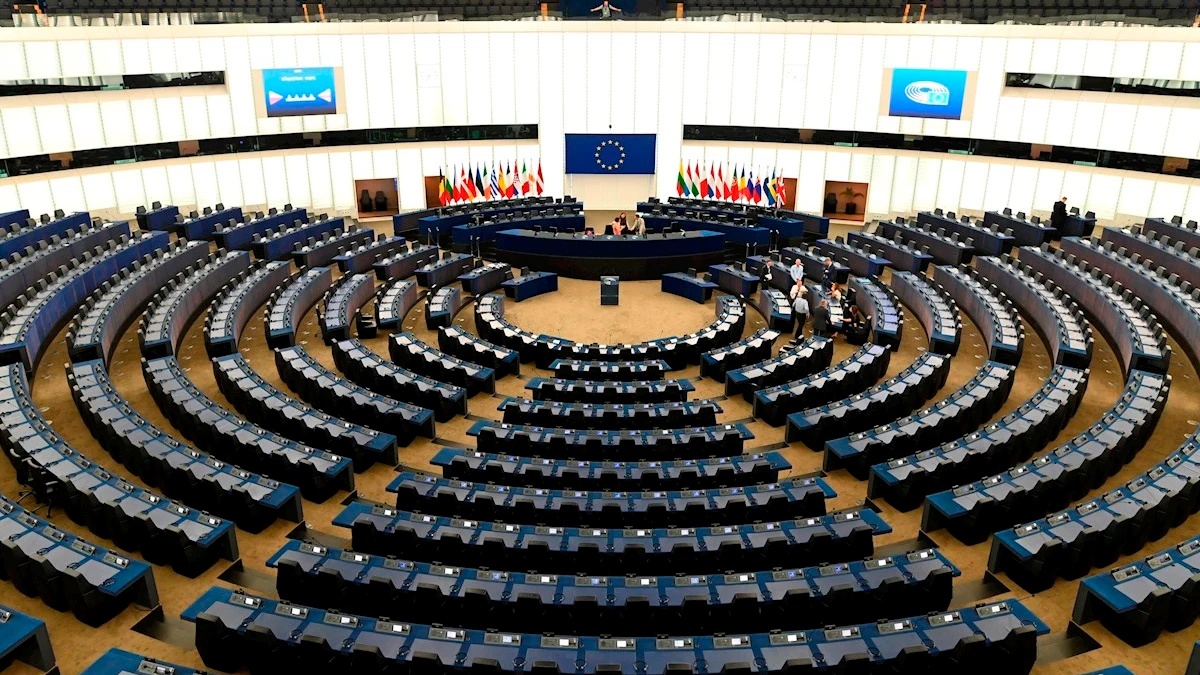 La sala plenaria del Parlamento Europeo, en Estrasburgo 