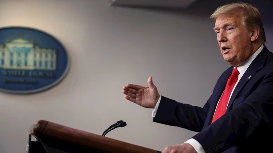 Donald Trump ante los medios Donald Trump ante los medios