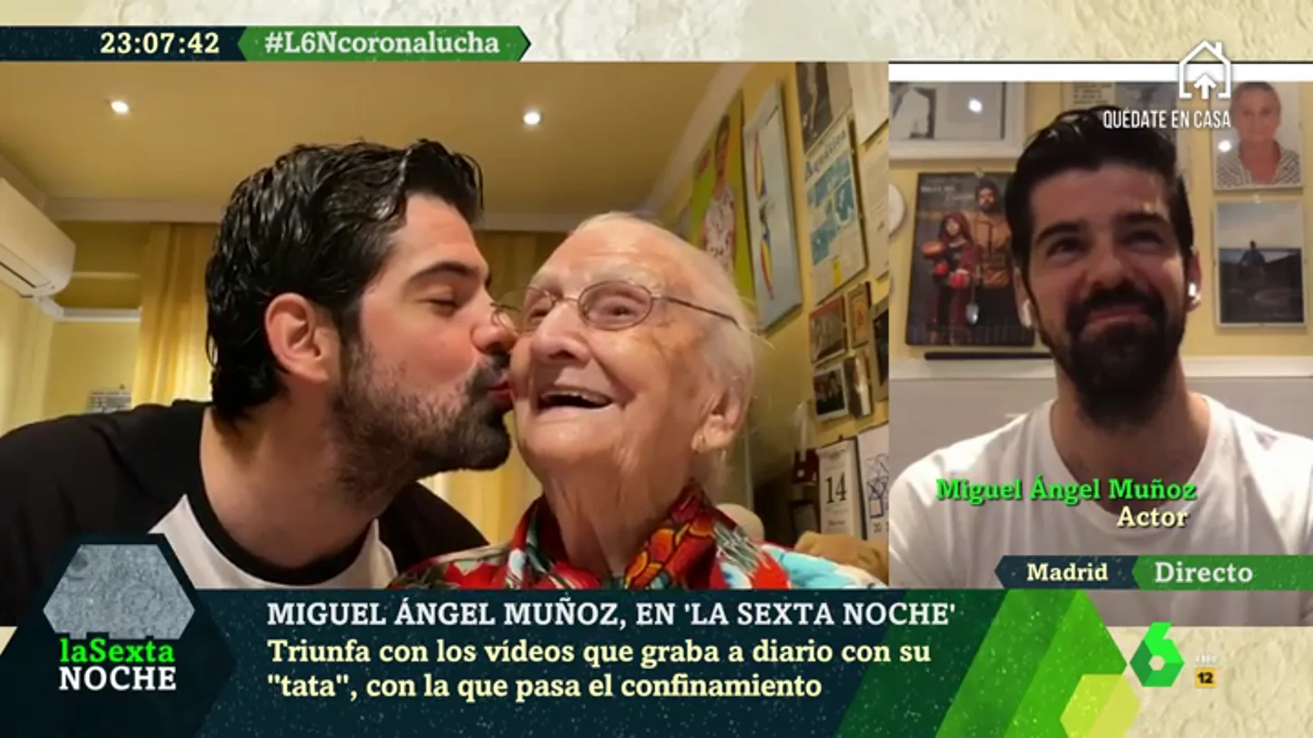 Así está viviendo el confinamiento Miguel Ángel Muñoz junto a su 'tata' de 95 años: "Está siendo una etapa maravillosa"