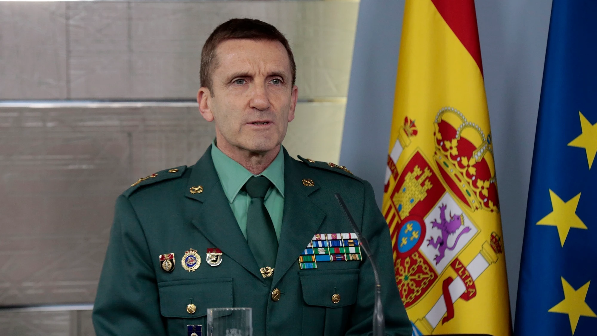 El jefe del Estado Mayor de la Guardia Civil, el general José Manuel Santiago