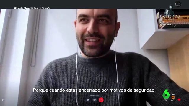 Roberto Saviano y el peligro de la crisis: "Por miedo, podemos delegar nuestros derechos y convertir al Estado en autoritario"