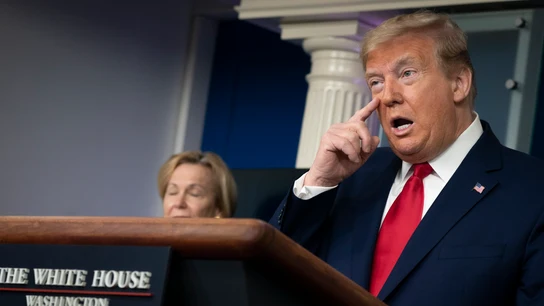 Donald Trump comparece en la Casa Blanca Donald Trump comparece en la Casa Blanca