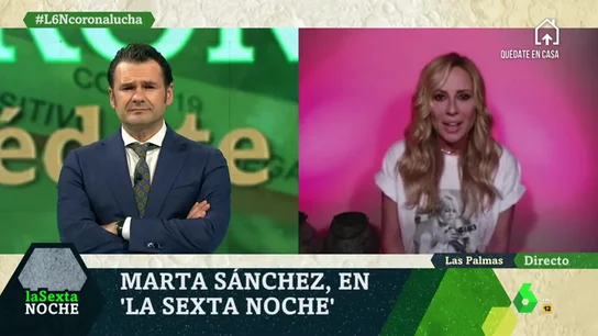Marta Sánchez: "Me gustaría no tener tanto temor a pensar que nos cambie la forma de ser". Marta Sánchez: "Me gustaría no tener tanto temor a pensar que nos cambie la forma de ser".