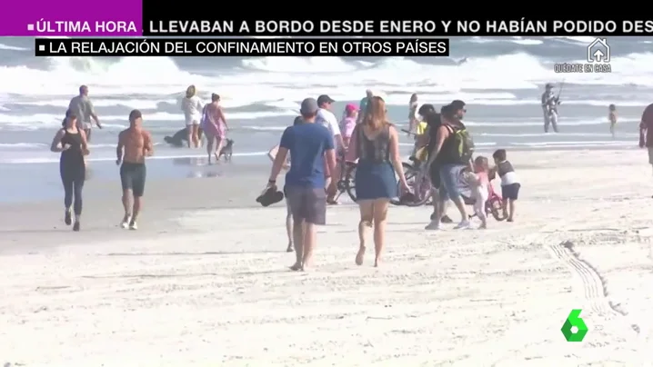 Playas abarrotadas en Florida y apertura de colegios en Francia: así están relajando el confinamiento el resto de países Playas abarrotadas en Florida y apertura de colegios en Francia: así están relajando el confinamiento el resto de países