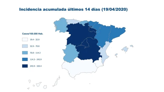 Afectación del Covid-19 en España Afectación del Covid-19 en España