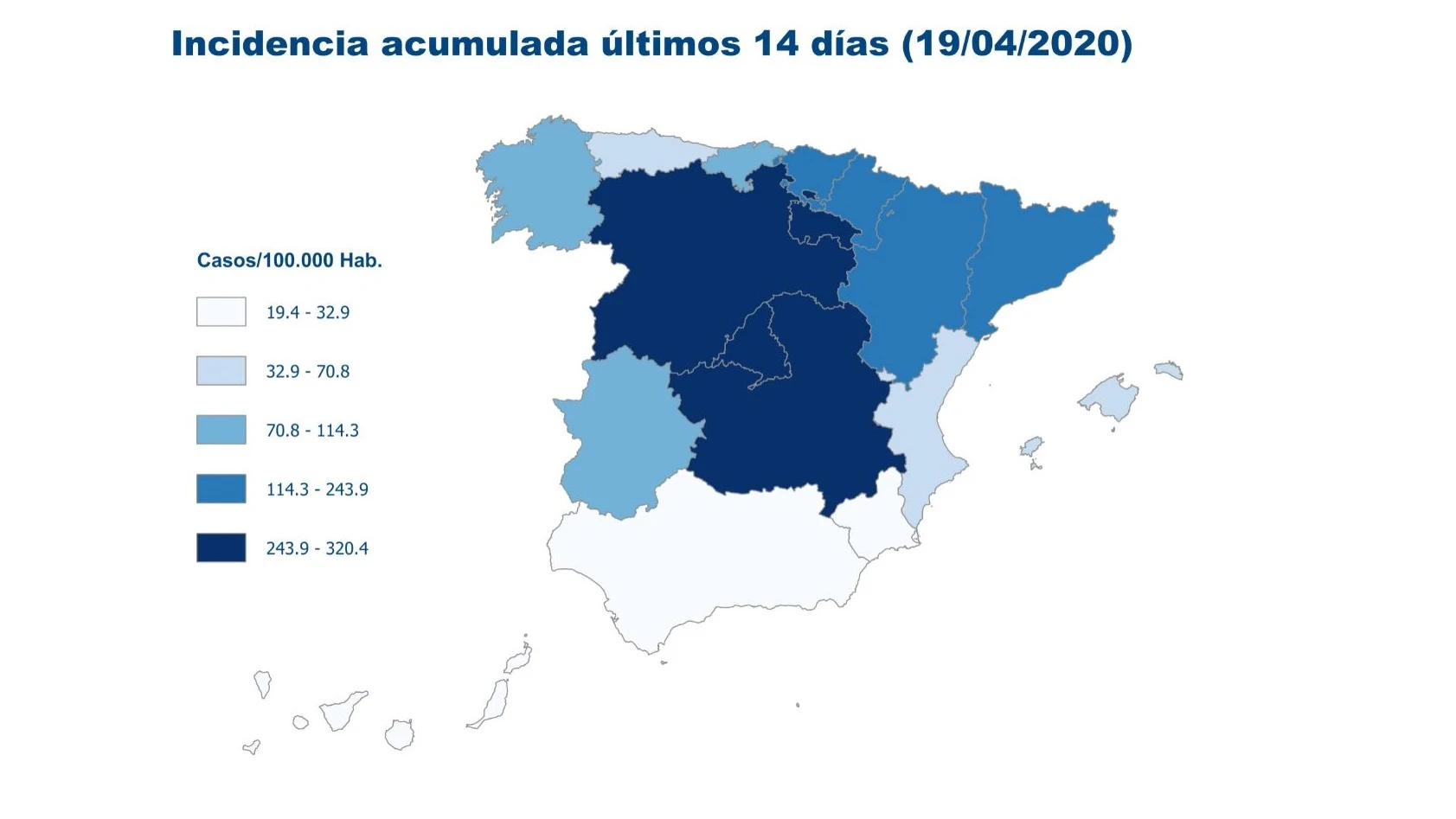 Afectación del Covid-19 en España