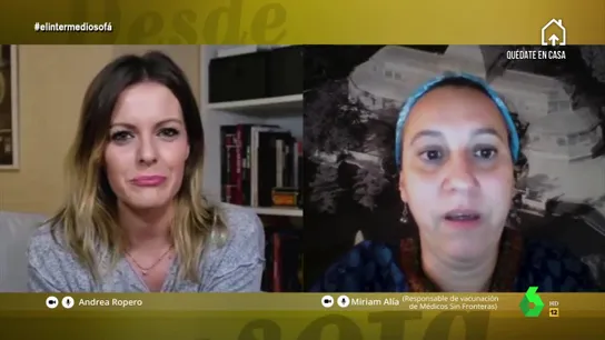 Miriam Alía, responsable de vacunación de Médicos Sin Fronteras Miriam Alía, responsable de vacunación de Médicos Sin Fronteras