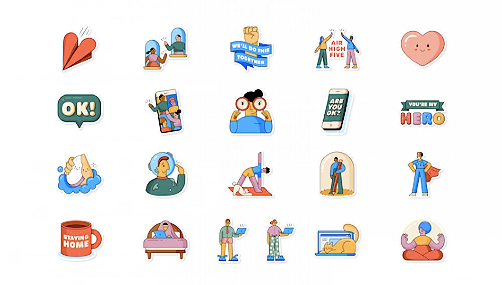Nuevos stickers de WhatsApp para el confinamiento
