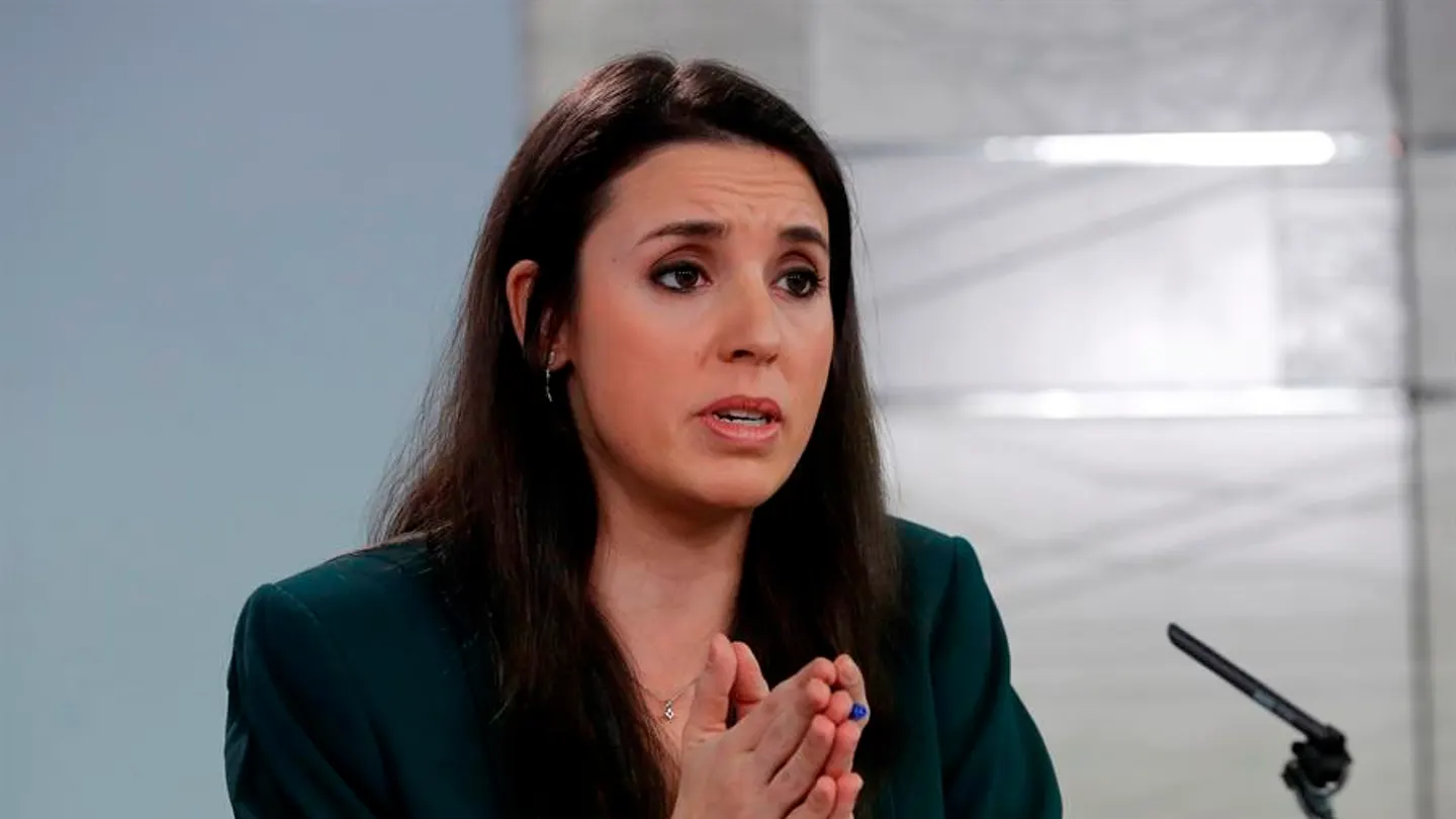Imagen de archivo de la ministra de Igualdad, Irene Montero Imagen de archivo de la ministra de Igualdad, Irene Montero