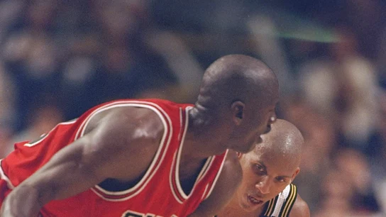 Michael Jordan y Reggie Miller Michael Jordan y Reggie Miller