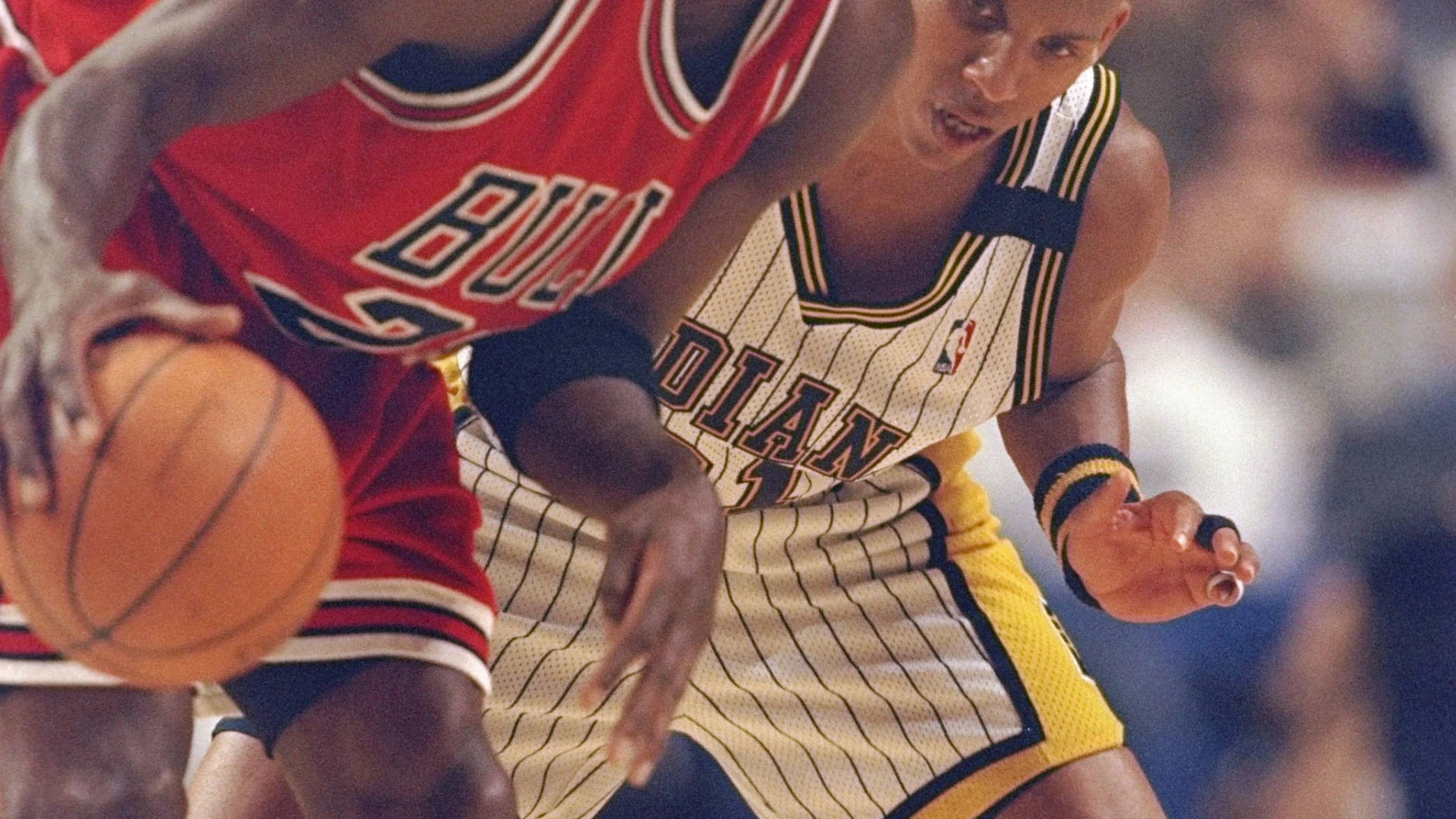 Michael Jordan y Reggie Miller