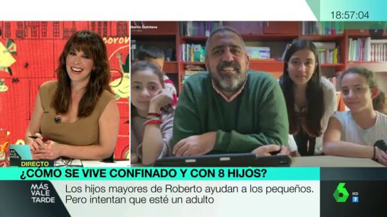 As&iacute; vive el confinamiento una familia con ocho hijos en casa: "No nos aburrimos"