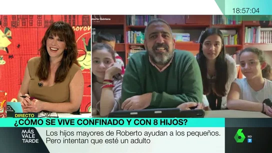 Así vive el confinamiento una familia con ocho hijos en casa: "No nos aburrimos" Así vive el confinamiento una familia con ocho hijos en casa: "No nos aburrimos"