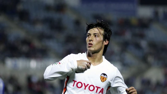 David Silva defendiendo los colores del Valencia CF David Silva defendiendo los colores del Valencia CF