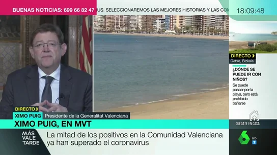 Ximo Puig: "El confinamiento no es neutro, tiene consecuencias para la salud" Ximo Puig: "El confinamiento no es neutro, tiene consecuencias para la salud"