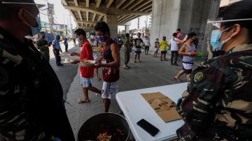 Las Fuerzas Armadas de Filipinas en la ciudad de Quezon