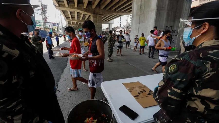 Las Fuerzas Armadas de Filipinas en la ciudad de Quezon