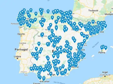 Mapa de talleres industriales Mapa de talleres industriales