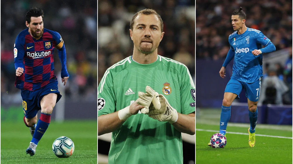 Leo Messi, Jerzy Dudek y Cristiano Ronaldo