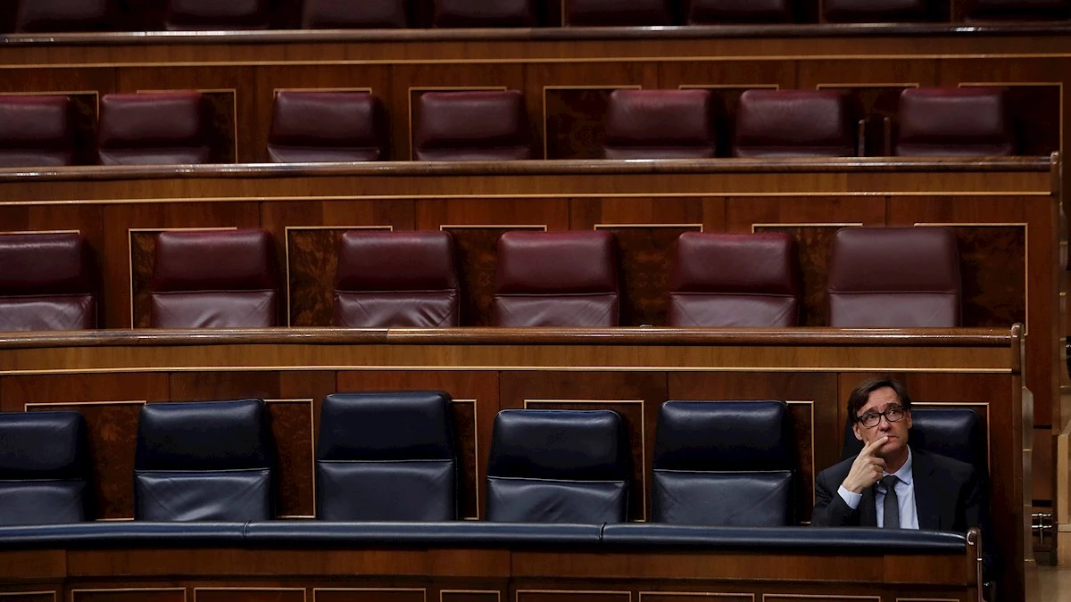 El ministro de Sanidad, Salvador Illa, en el Congreso