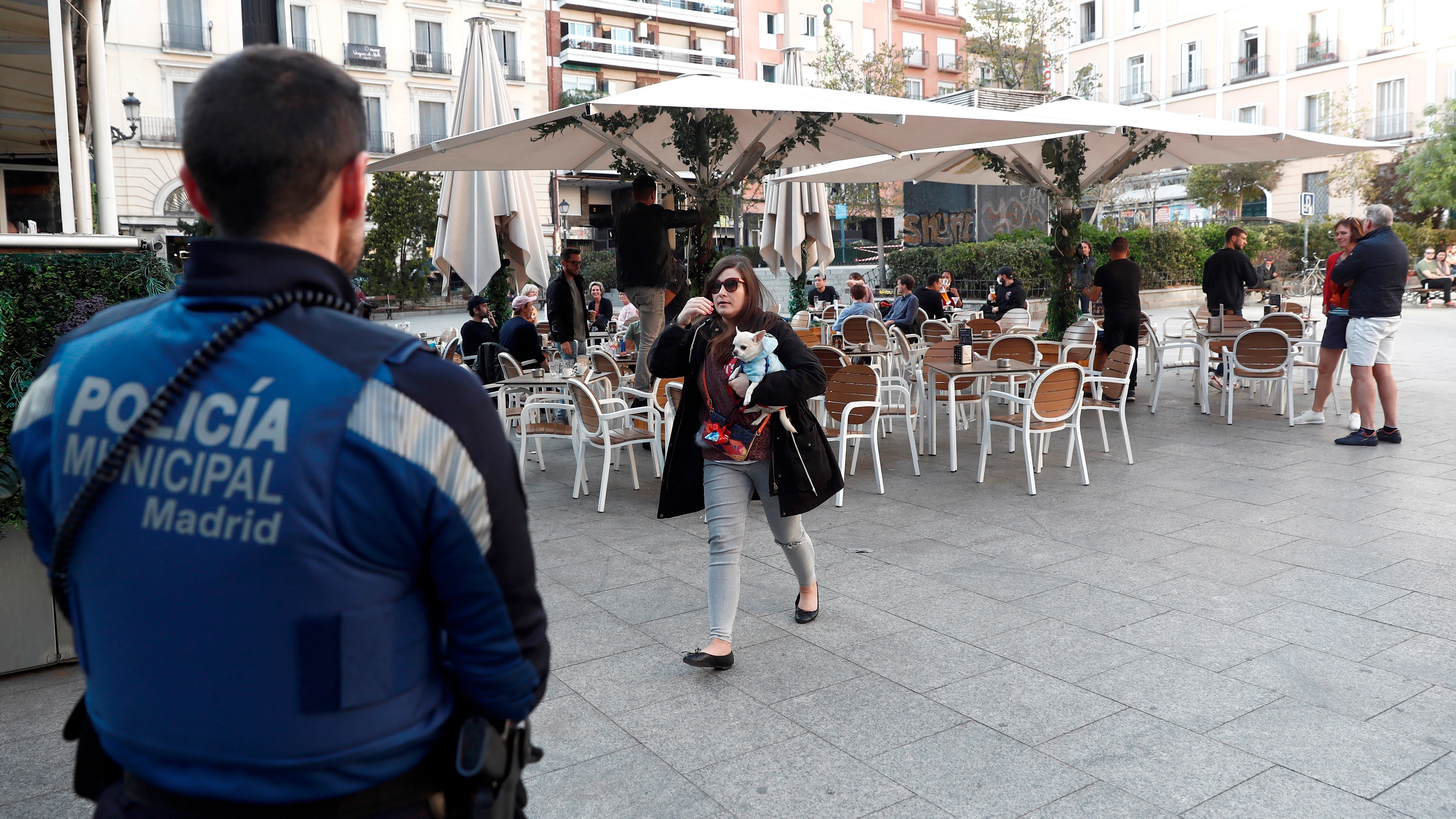 Una terraza en el centro de Madrid