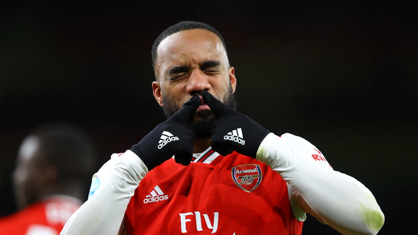 Lacazette, con el Arsenal Lacazette, con el Arsenal